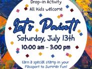 Let's Paint July 13, 10am-3pm